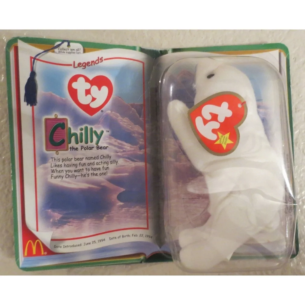 McDonald's Ty Teenie Beanie Chilly The Polar Bear 2000